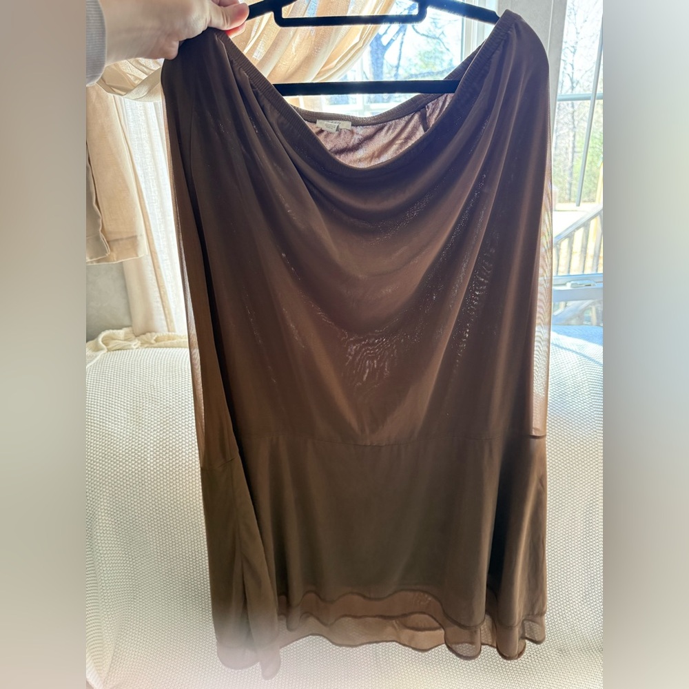 J. Jill Taupe Stretch Skirt